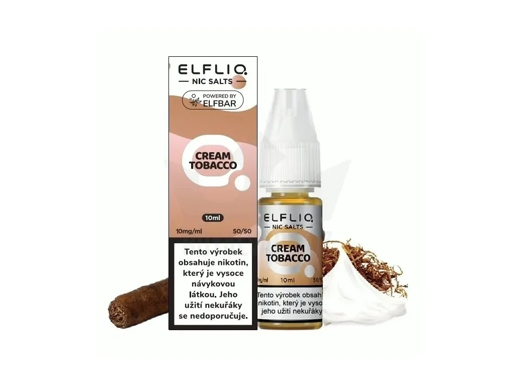 Elf Bar Elfliq - Salt e-liquid - Cream Tobacco