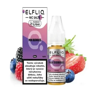 Elf Bar Elfliq - Salt e-liquid - Mix Berries - 10ml - 10mg Borůka, Ostružina, Malina, Jahoda