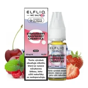 Elf Bar Elfliq - Salt e-liquid - Strawberry Raspberry Cherry ICE