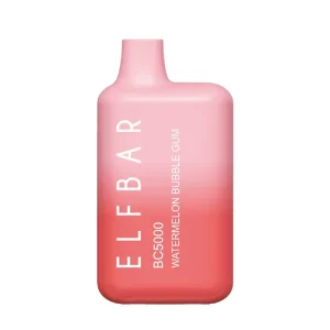 ELFBAR BC 5000 PUFFS RECHARGABLE ( WATERMELON BUBBLE GUM )