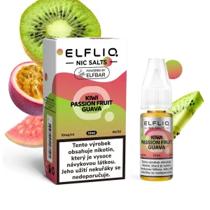 Elfliq Salt Kiwi Passion Fruit Guava 10ml 10mg Kiwi, marakuja a guava