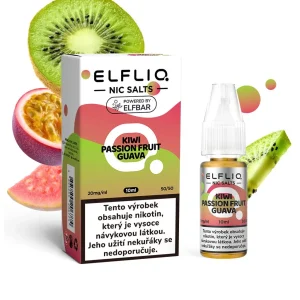 Elfliq Salt Kiwi Passion Fruit Guava (Kiwi, marakuja a guava) 10ml 20mg