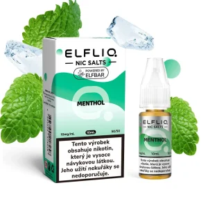 Elfliq Salt Menthol (Chladivý mentol) 10ml 10mg