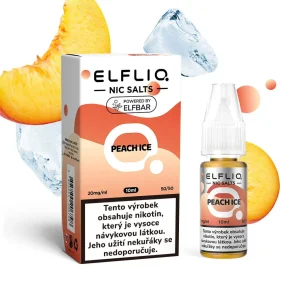 Elfliq Salt Peach Ice (Ledový broskvový džus) 10ml 20mg