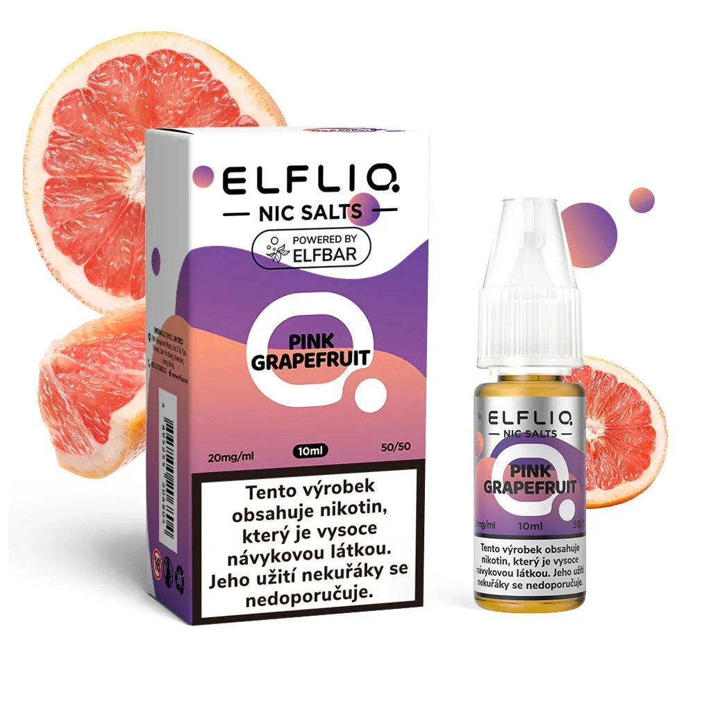 Elfliq Salt Pink Grapefruit (Svěží grapefruit) 10ml intenzita nikotinu 20mg