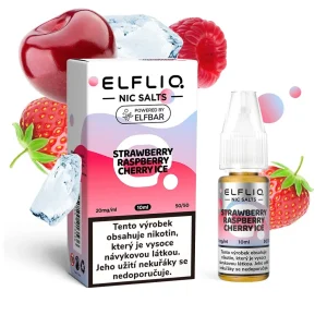 Elfliq Salt Strawberry Raspberry Cherry Ice (Chladivá jahoda s malinou a třešní) 10ml 20mg
