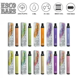 ESCO BARS MESH 2500 PUFFS DISPOSABLE VAPE ( SUN KISSED )