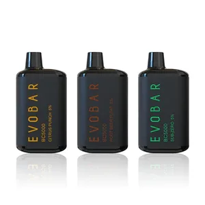 EVOBAR BLACK EDITION 5000 PUFFS RECHARGEABLE DISPOSABLE ( SWEET & SOUR )
