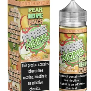 FREE NOMS Pear Green Apple Peach 3MG