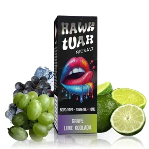 Hawk Tuah Salt - Grape Lime Koolada - 10ml - 20mg Chladivé hrozny s limetkou