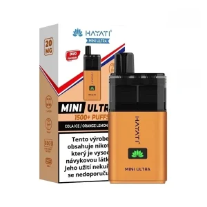 Hayati Mini Ultra 1500 - Black ICE Orange Lemon Lime - 20mg Pomeranč Citron Limetka