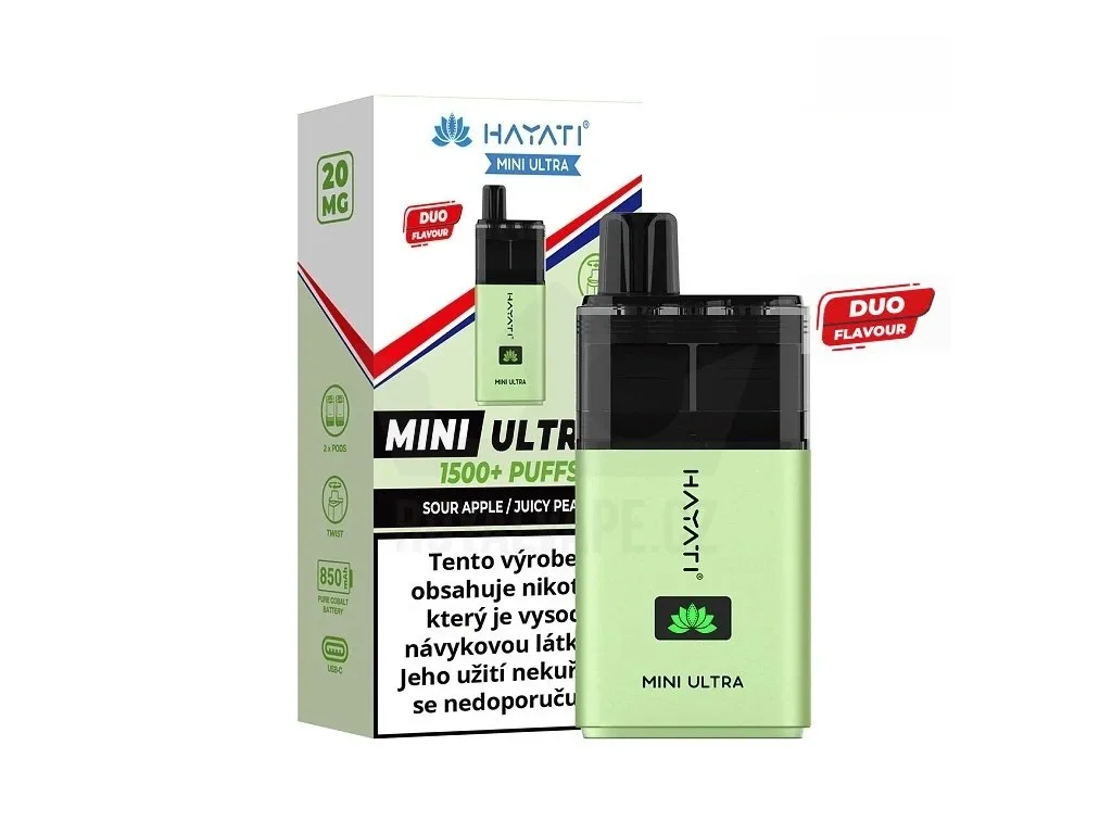 Hayati Mini Ultra 1500 - Sour Apple Juicy Peach