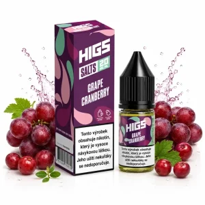 HIGS Salts Grape Cranberry 20mg 10ml Hroznové víno s brusinkami