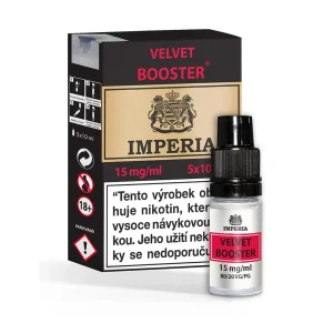 Imperia Velvet Booster (80VG/20PG) 5x10ml intenzita nikotinu 15mg tabáková nálepka Kolek R