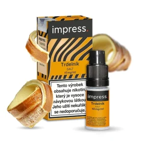 Impress Salt Trdelník 10ml 10mg Vanilka, skořice, karamel