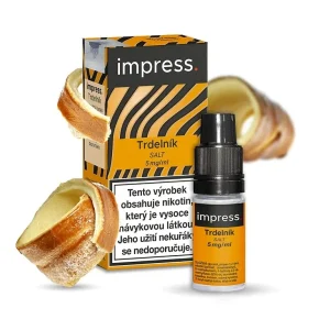 Impress Salt Trdelník 10ml 5mg Vanilka, skořice, karamel