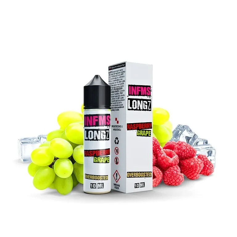 Infamous LongZ - S&V - Raspberry Grape - 10ml (Chladivé hrozno s malinou)