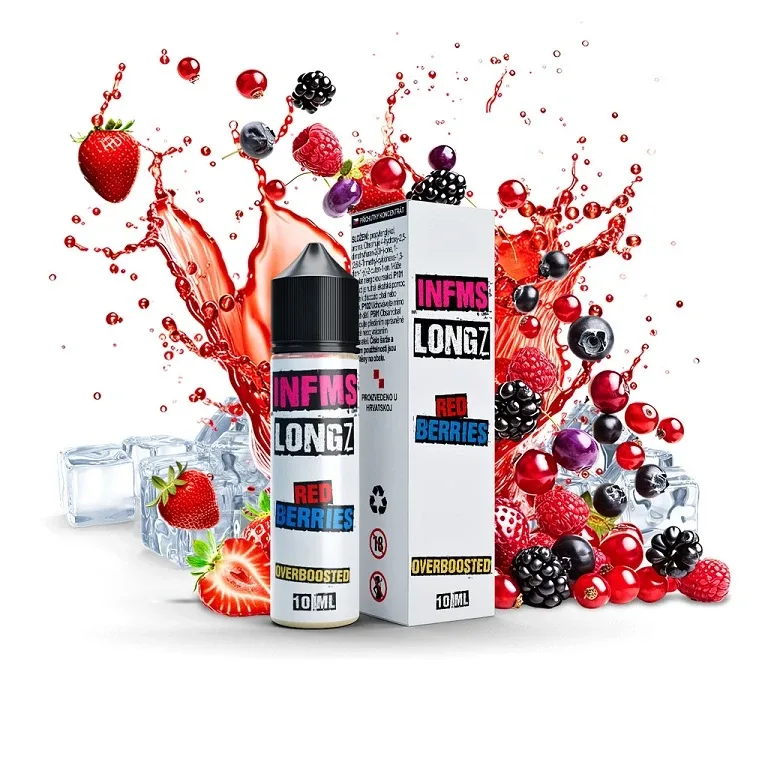 Infamous LongZ - S&V - Red Berries - 10ml (Ledové lesní plody)