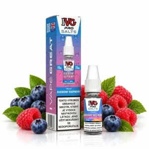 IVG Pro Salts Blueberry Raspberry 10ml 20mg Borůvka s malinou