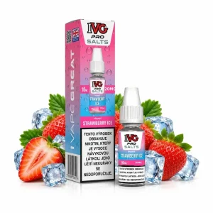 IVG Pro Salts Strawberry ICE 10ml 20mg Ledová jahoda