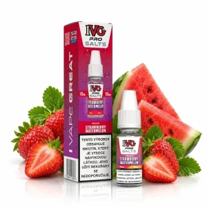 IVG Pro Salts Strawberry Watermelon 10ml 10mg Jahoda a vodní meloun