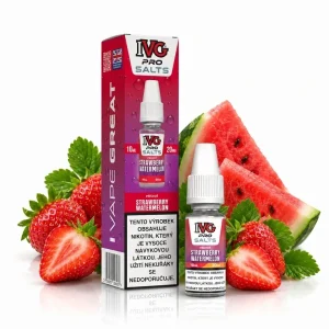 IVG Pro Salts Strawberry Watermelon 10ml 20mg Jahoda a vodní meloun