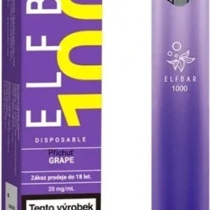 Jednorázová elektronická cigareta Elf Bar 1000 Grape 20mg