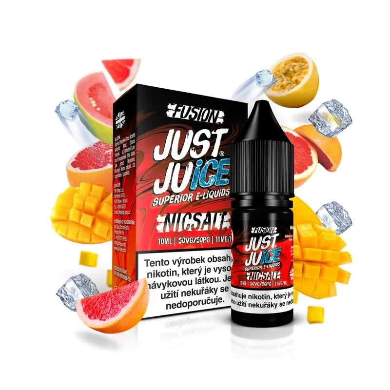 Just Juice Salt Fusion Mango & Blood Orange On Ice (Ledové mango & červený pom) 10ml 11mg