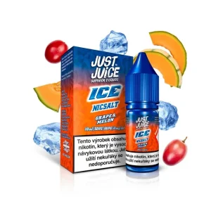 Just Juice Salt ICE Grape & Melon (Ledové hroznové víno & cukrový meloun) 10ml 20mg