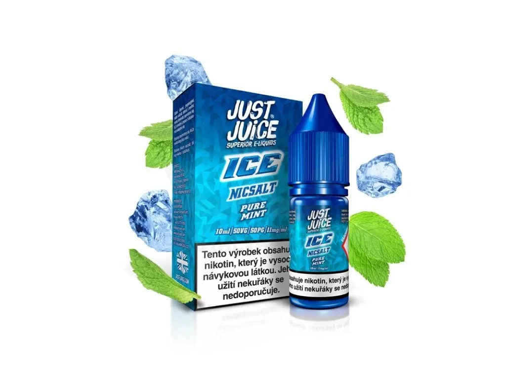 Just Juice Salt ICE Pure Mint (Máta & mentol) 10ml 11mg