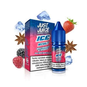 Just Juice Salt ICE Wild Berries & Aniseed (Ledové lesní ovoce s anýzem) 10ml 11mg