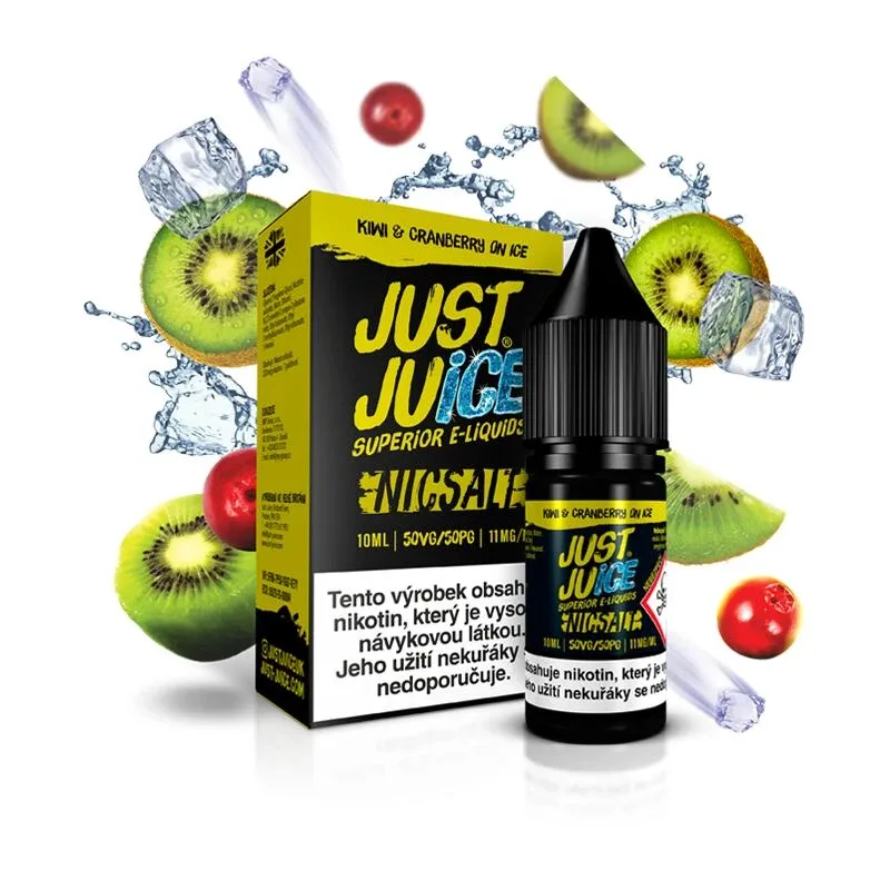 Just Juice Salt Kiwi & Cranberry On Ice (Ledové kiwi & brusinka) 10ml 11mg