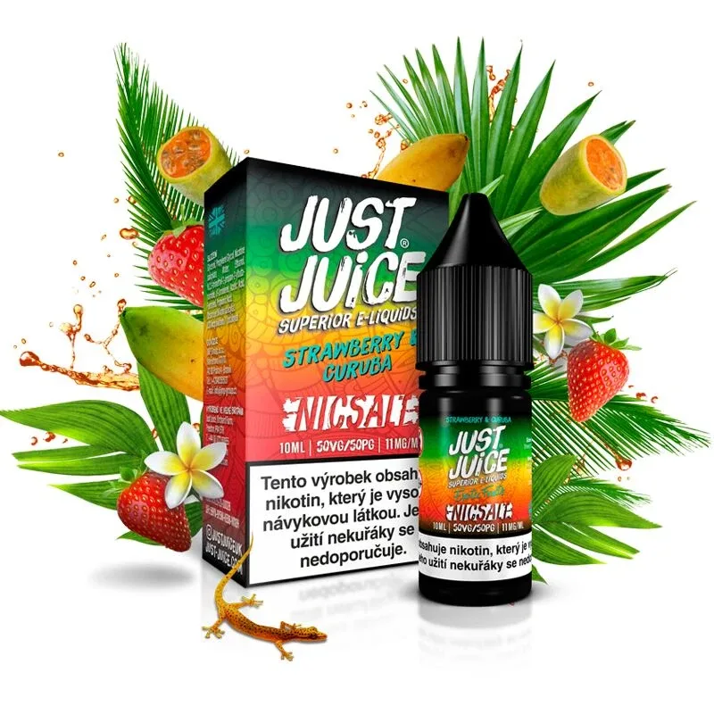 Just Juice Salt Strawberry & Curuba (Jahoda & curuba) 10ml 11mg