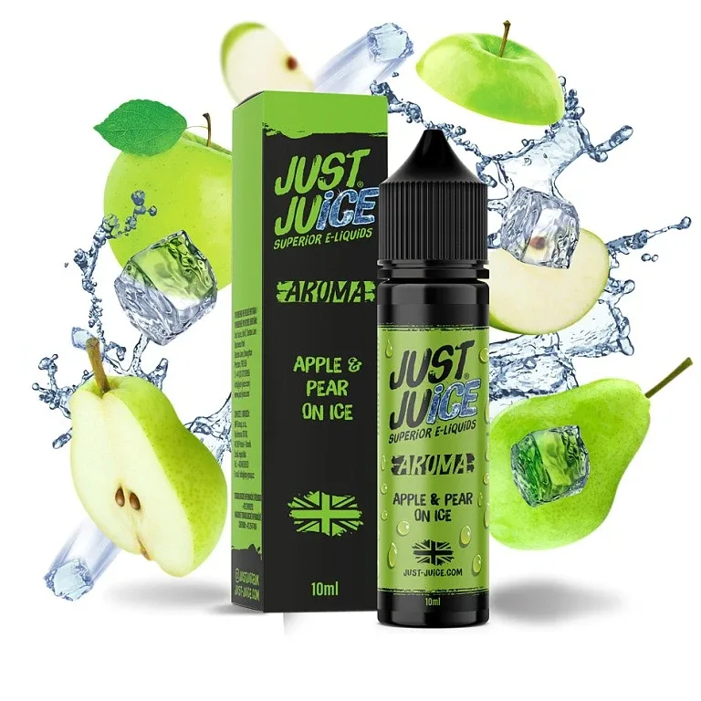 Just Juice - Shake & Vape - Apple & Pear On ICE - 10ml Ledové jablko a hruška