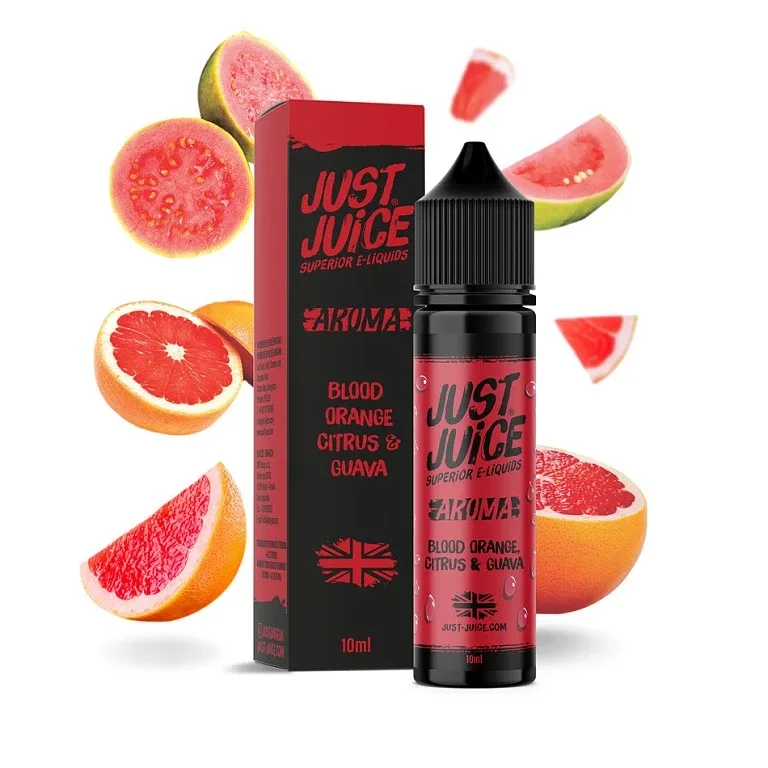 Just Juice - Shake & Vape - Blood Orange Citrus & Guava - 10ml Červený pomeranč, citron a guava