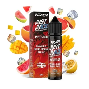 Just Juice - Shake & Vape - Fusion Mango & Blood Orange on ICE - 10ml Ledové mango & červený pomeranč