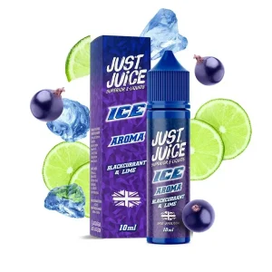 Just Juice - Shake & Vape - ICE Blackcurrant & Lime - 10ml Ledový černý rybíz & limetka