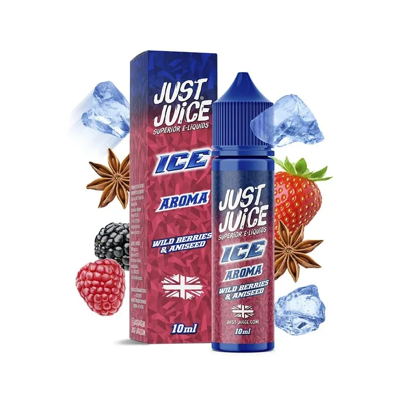 Just Juice - Shake & Vape - ICE Wild Berries & Aniseed - 10ml Ledové lesní ovoce s anýzem