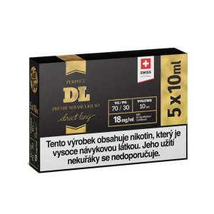JustVape DL Booster (70VG/30PG) 5x10ml / 18mg intenzita nikotinu 18mg tabáková nálepka Kolek R