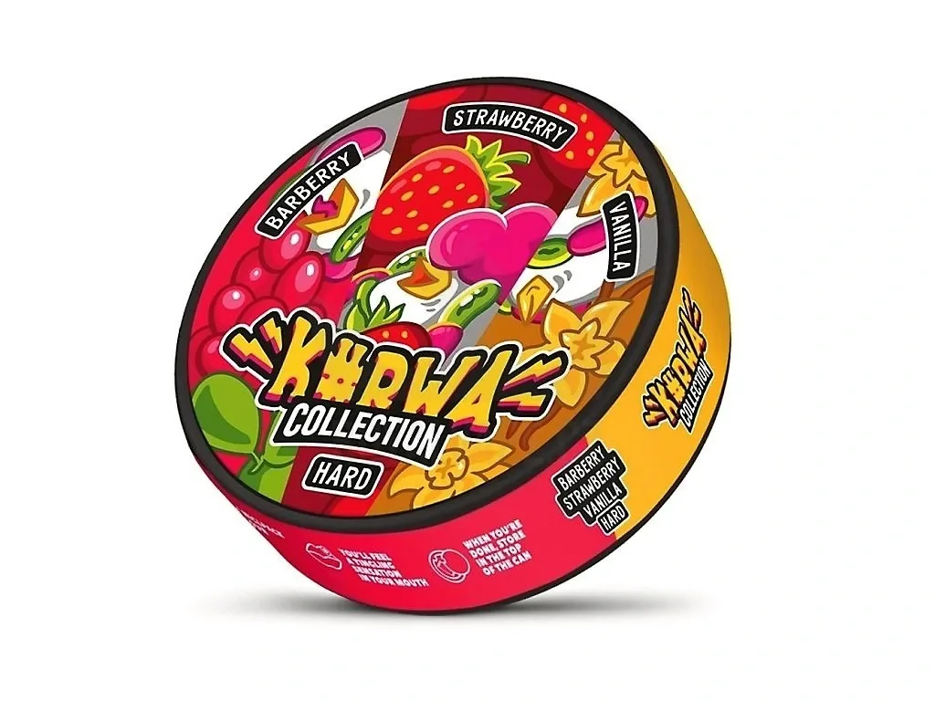 Kurwa Collection - nikotinové sáčky - Barrberry Strawberry Vanilla