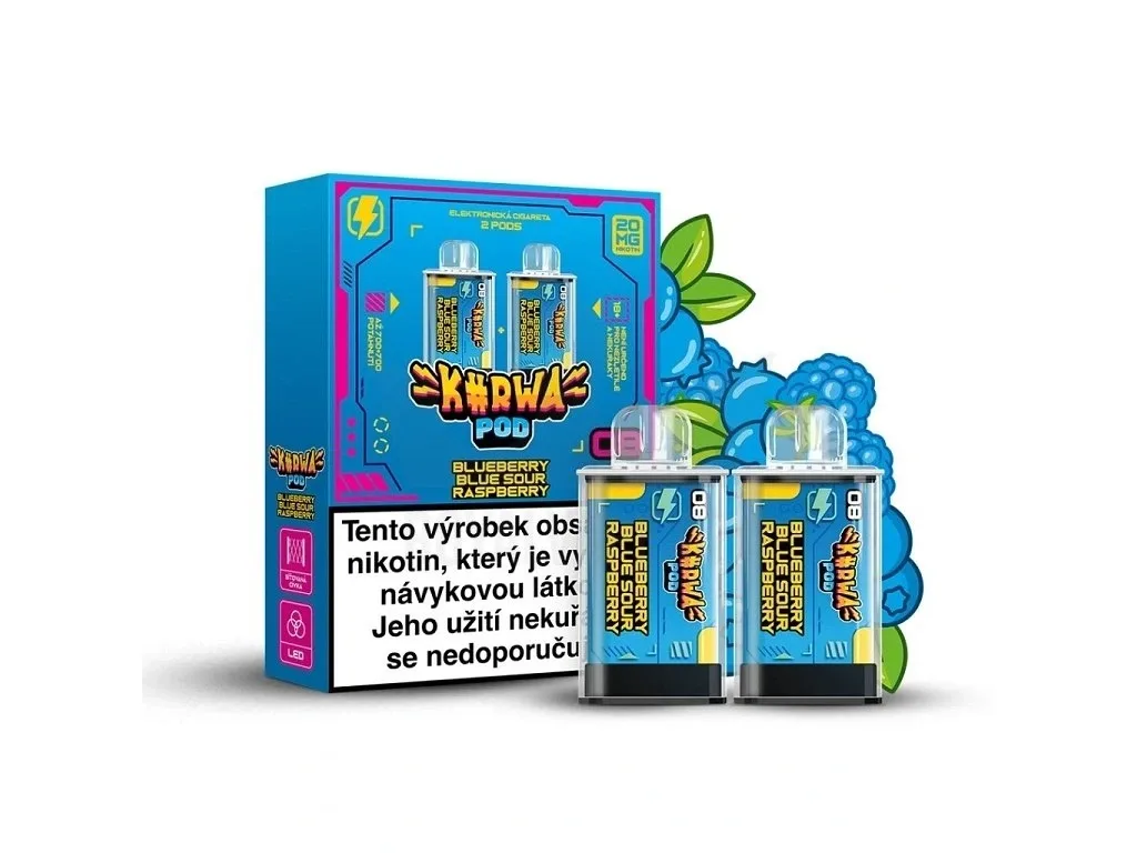 Kurwa Pod - Kapsle 2ks - Blueberry Blue Sour Raspberry