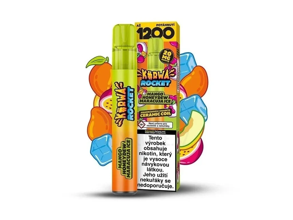 Kurwa Rocket - Mango Honeydew Maracuja ICE
