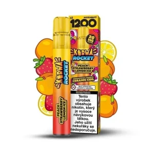 Kurwa Rocket - Peach Strawberry Lemon ICE