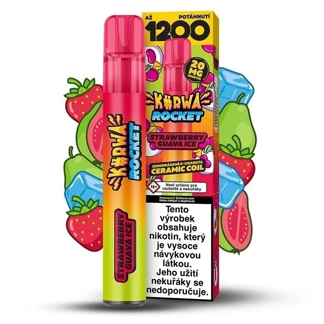 Kurwa Rocket - Strawberry Guava ICE - 20mg