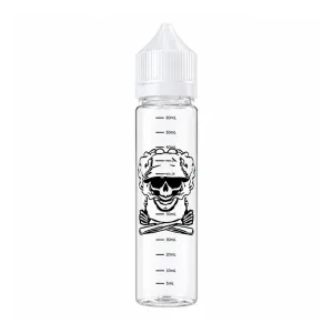 Láhvička s ryskou 60ml čirá Bob Skull