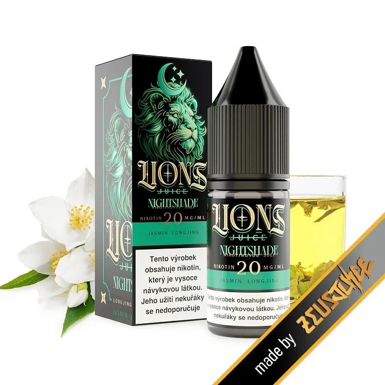 Lions Juice Salt - Nightshade - 10mg Čaj, Jasmín