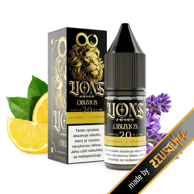 Lions Juice Salt - Oblivion - 10mg Citrón, Levandule