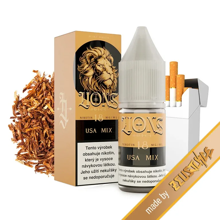 Lions Juice - USA Mix - 6mg Americký cigaretový tabák