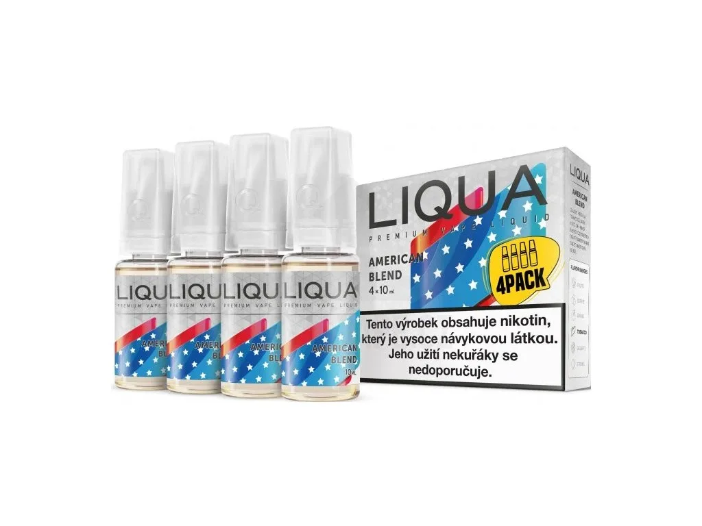 Liqua 4x10ml American Blend 12mg