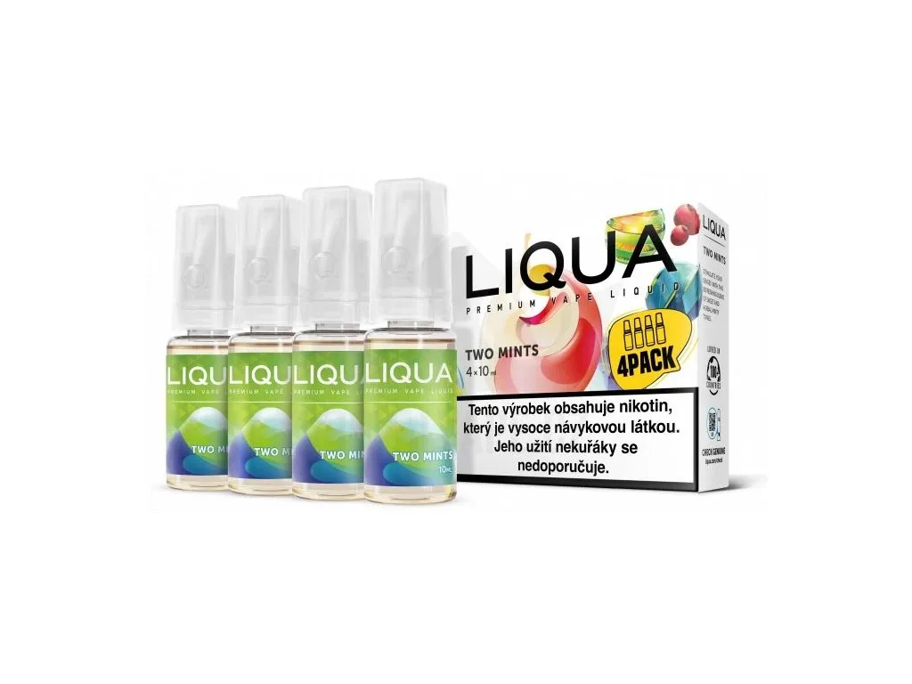 Liqua 4x10ml Two Mints 6mg